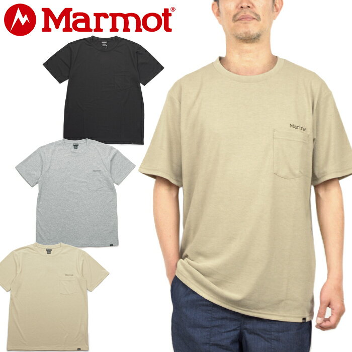 ޡå Marmot TOMTJA49 ݥå  ϡե꡼ 롼 T POCKET LOGO H/S CREW TE...