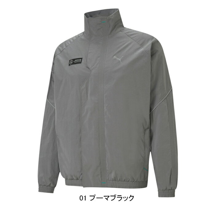 プーマ PUMA 599578 メルセデス ベンツ アーマーゲー モータースポーツ ストリート ウーブン ナイロン ジャケット MAPF1 SUTORITO WOVEN JACKET メンズ レディース トップス 01 プーマブラック 国内正規 2021SS 40%OFF セール