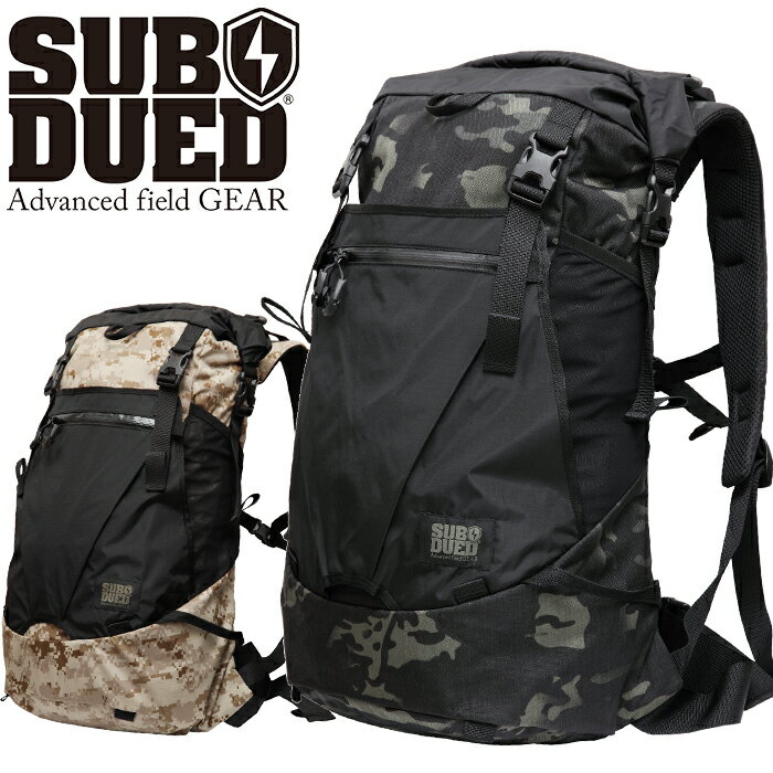 サブデュード SUBDUED SDB-017-0049-2 バックパック カモ UDT BACKPACK CAMO 28L 迷彩 デイパック リュック ロールトップ マルチカム アウトドア ハンティング 狩 フィッシング 釣り メンズ レディース 排水機能 耐久 撥水 鞄 2カラー 国内正規 10 OFF セール