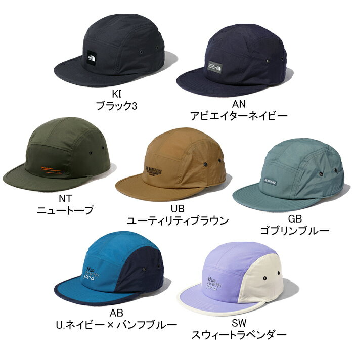 ザ・ノース・フェイス THE NORTH FACE NN01825 5パネル キャップ FIVE PANEL CAP ジェット ナイロン アウトドア キャンプ メンズ レディース ユニセックス UVカット 撥水 軽量 帽子 7カラー 国内正規 2022SS 10%OFF セール