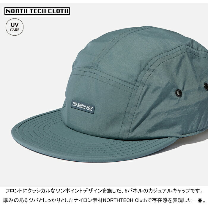 ザ・ノース・フェイス THE NORTH FACE NN01825 5パネル キャップ FIVE PANEL CAP ジェット ナイロン アウトドア キャンプ メンズ レディース ユニセックス UVカット 撥水 軽量 帽子 7カラー 国内正規 2022SS 10%OFF セール