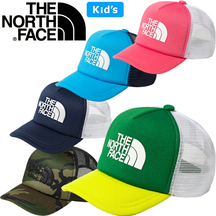 ノースフェイス THE NORTH FACE NNJ01911 KIDS’ LOGO MESH CAP キッズ ロゴ メッシュ キャップ ツートン カモ アウトドア スポーツ 男の子 女の子 子供服 迷彩 帽子 5カラー 国内正規 2021SS