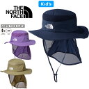 ザ・ノース・フェイス THE NORTH FACE NNJ02521 キッズ サンシールドハット KIDS' SUNSHIELD HAT アドベンチャー アウトドア ジュニア ボーイズ ガールズ 男の子 女の子 子供服 UVカット 日焼け防止 撥水 通気 軽量 帽子 3カラー 国内正規 2025SS 10%OFF セール