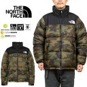 ザ ノース フェイス THE NORTH FACE ND92336 ノベルティー ヌプシジャケット NOVELTY NUPTSE JACKET ダウン アウトドア アウター メンズ レディース カモ 迷彩 撥水 防寒 保温 TF TNFカモ 国内正規 2023AW 20 OFF セール