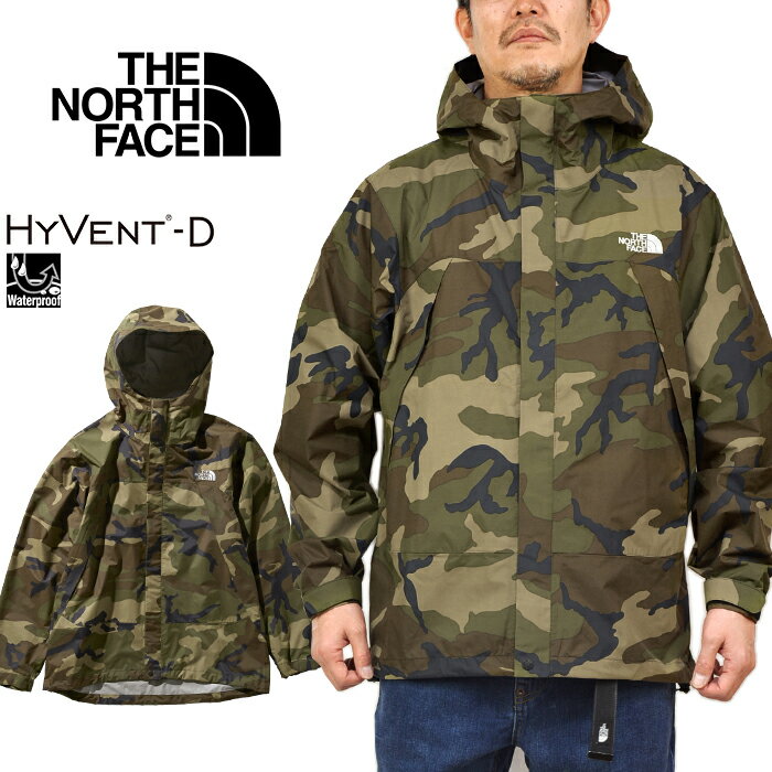 ノースフェイス THE NORTH FACE NP61535 NOVELTY DOT SHOT JACKET ノベルティ ドットショットジャケット カモ マウンテンパーカー アウトドア シェル アウター メンズ レディース 迷彩 軽量 撥水 防水 WD ウッドランド 国内正規 2021SS 10%OFF セール