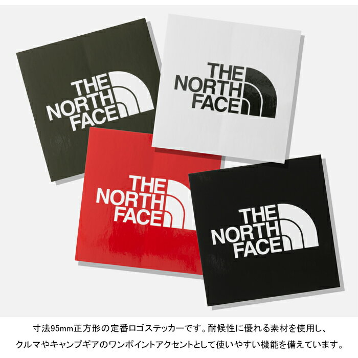 ザ・ノース・フェイス THE NORTH FACE NN32349 TNF スクエアロゴ ステッカー TNF SQUARE LOGO STICKER ボックスロゴ シール アウトドア キャンプ メンズ レディース 9.5cm×9.5cm ギア 車 日本製 雑貨 4カラー 国内正規 10%OFF セール