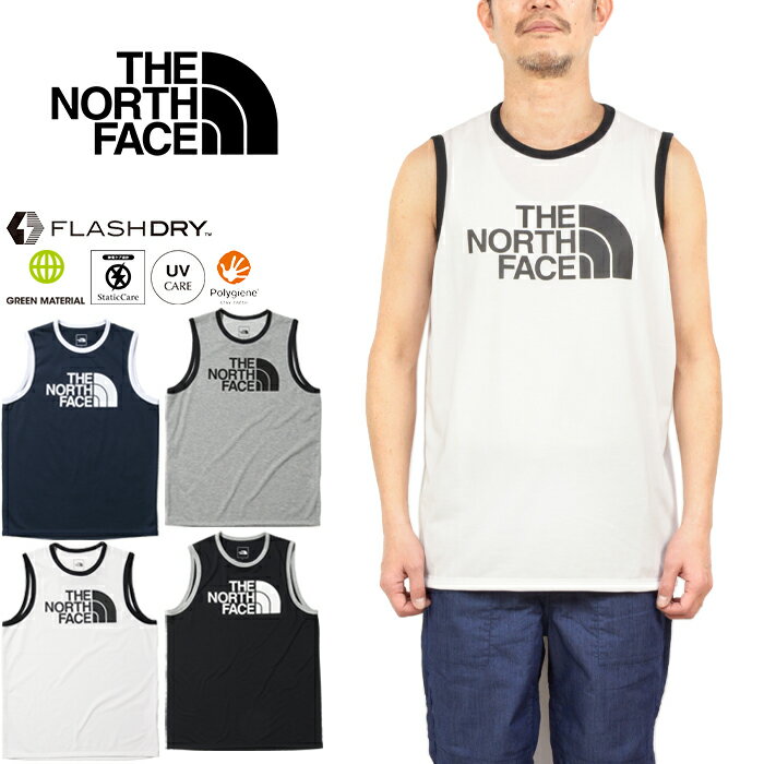 ザ・ノース・フェイス THE NORTH FACE NT32374 リンガータンク RINGER TANK タンクトップ ノースリーブ Tシャツ フラッシュドライ アウトドア キャンプ メンズ レディース UVカット 吸汗 速乾 4カラー 国内正規 2023SS