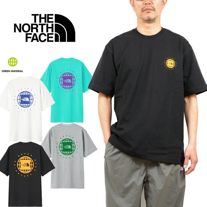 ザ・ノース・フェイス 服（父向き） ザ・ノース・フェイス THE NORTH FACE NT32451 ショートスリーブジオスクエアロゴティー Tシャツ S/S GEO SQUARE LOGO TEE ヘビーコットン アウトドア トップス メンズ レディース 厚手 耐久 半袖 4カラー 国内正規 2024SS