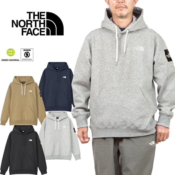 ザ・ノース・フェイス THE NORTH FACE NT62338 スクエアロゴフーディ SQUARE LOGO HOODIE スウェットパーカー プルオーバー...