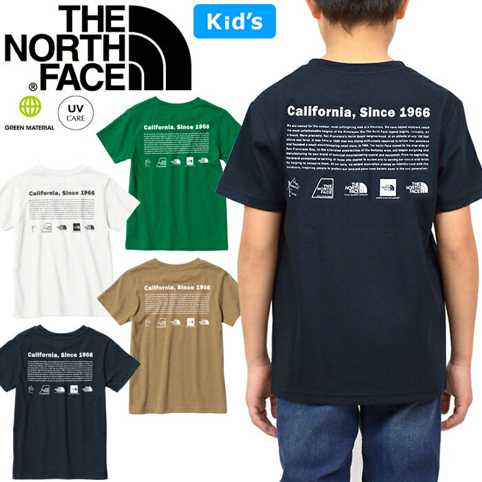 ザ・ノース・フェイス THE NORTH FACE NTJ32356 ショートスリーブ ヒストリカル ロゴ ティー キッズ Tシャツ S/S HISTORICAL LOGO TEE トップス アウトドア キャンプ ジュニア 男の子 女の子 子供服 UVカット 速乾 半袖 100〜150cm 4カラー 国内正規 2023SS