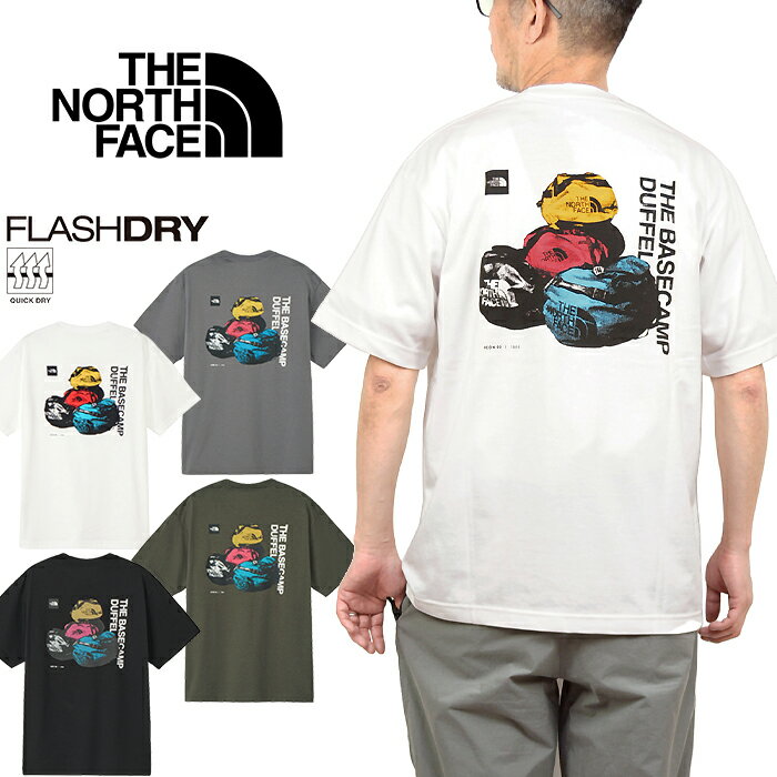 ザ・ノース・フェイス THE NORTH FACE NT32647 ショートスリーブベースキャンプダッフルグラフィックティー Tシャツ S/S BASE CAMP DUFFEL GRAPHIC TEE アウトドア ダッフル バッグ トップス メンズ レディース 速乾 半袖 4カラー 国内正規 2026SS 10%OFF セール