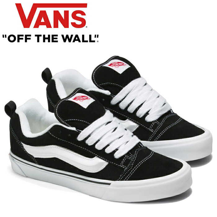 バンズ VANS VN0009QC6BT ニュースクール KNU SKOOL スウェード キックス シューズ スニーカー ローカット スケボー メンズ レディース ヴァンズ 靴 ブラック/トゥルーホワイト 国内正規 2024SS