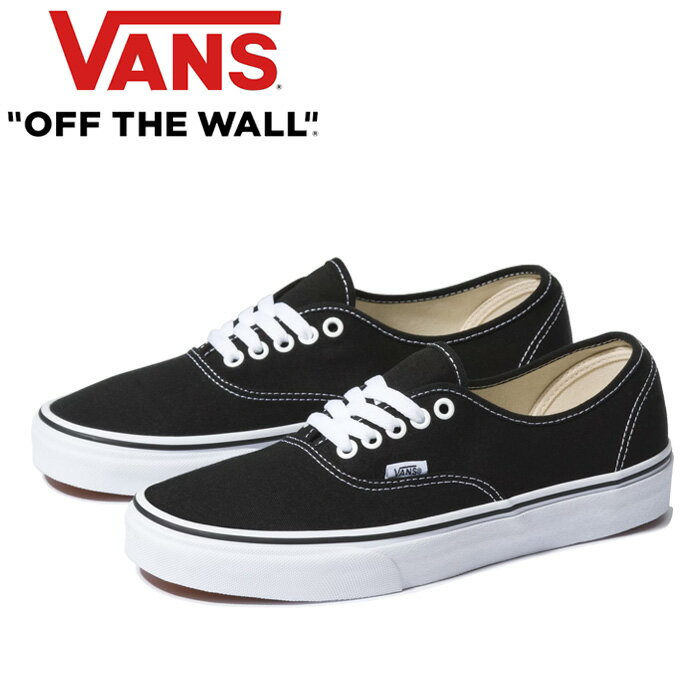 バンズ VANS VN000EE3BLK オーセンティック AUTHENTIC キャンバス キックス シューズ スニーカー スケボー メンズ レディース ヴァンズ..