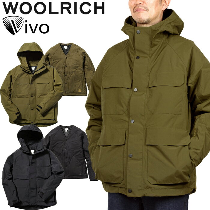 ウールリッチ WOOLRICH WJOU0056 スリーインワン フリーダム ジャケット 3 IN 1 FREEDOM JACKET マウンテンパーカー 3WAY 脱着可能 中綿 ビジネス アウター アウトドア メンズ レディース 防水 撥水 保温 防寒 2カラー 国内正規 2021AW 20%OFF セール