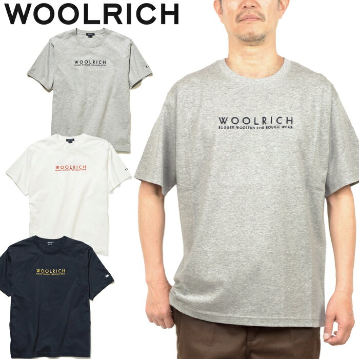 ウールリッチ WOOLRICH WJTE0045 ウーレン グラフィック Tシャツ WOOLEN GRAPHIC TEE ショートスリーブ オーガニック コットン キャンプ アウトドア メンズ レディース ロゴ刺繍 吸水 速乾 半袖 3カラー 国内正規 2022SS 10%OFF セール