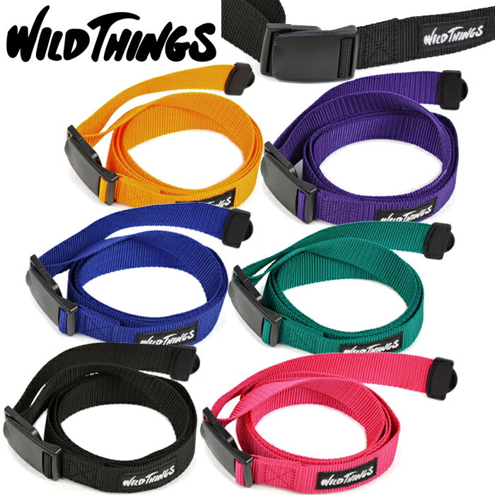 ワイルドシングス WILD THINGS WT19154P PP WEBBING BELT ピーピー ウェービング ベルト フリーサイズ アウトドア キャンプ メンズ レディース アクセサリー 日本製 雑貨 6カラー 国内正規 2021SS