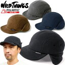 ワイルドシングス WILD THINGS WT23114TJ ポーラテック ウィンドプロ フライト キャップ POLARTEC Wind Pro FLIGHT CAP 耳あて付き フリース パイロット ミリタリー ストリート アウトドア メンズ レディース 防風 防寒 保温 帽子 4カラー 国内正規 2023AW