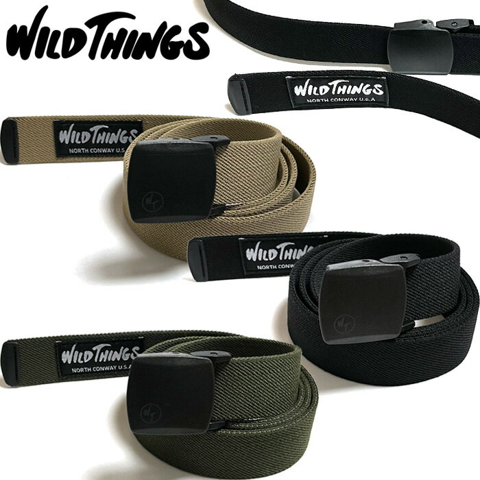 ワイルドシングス WILD THINGS WT24067P ストレッチ イージー ベルト STRETCH EASY BELT フリーサイズ ガチャベルト アウトドア ストリート メンズ レディース アクセサリー 日本製 雑貨 3カラー 国内正規 10%OFF セール