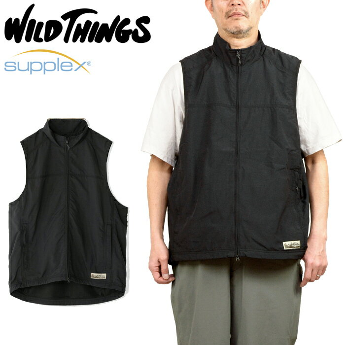 Wild Things ブラック ベスト XL BEAMS（ビームス）【別注】WILD THINGS / REVERSIBLE NYLON VEST