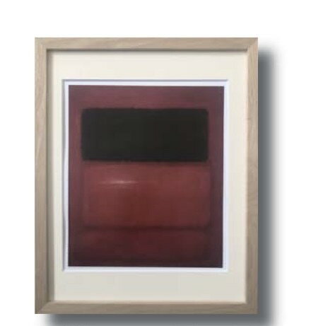 樂天商城 - マーク・ロスコ　「Black over Reds」　額付きポスター