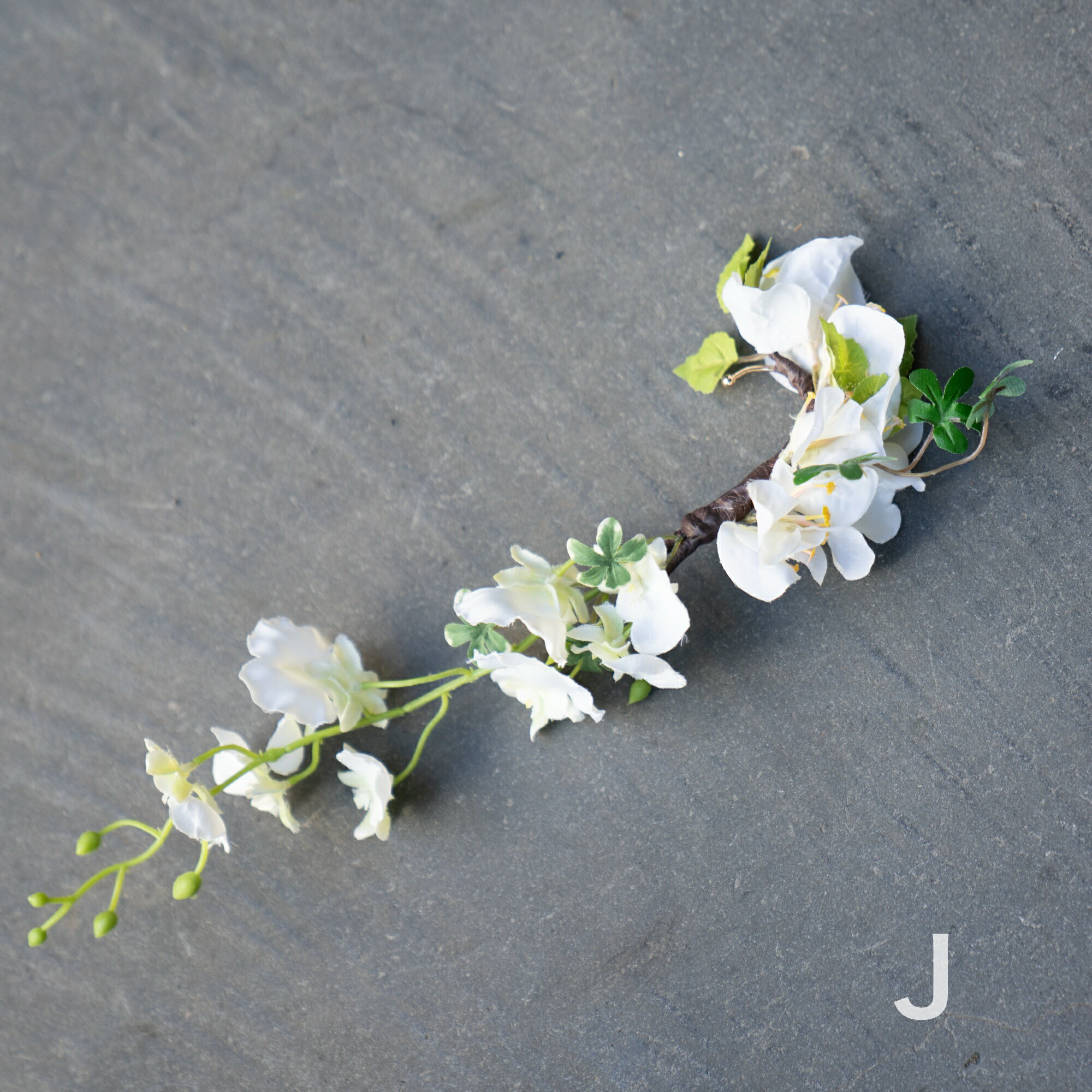 アーティフィシャルフラワーイヤーフック <Natural>-J 造花 アーティフィシャルフラワー アクセサリー ウェディング 前撮り 成人式 発表会 プレゼント...
