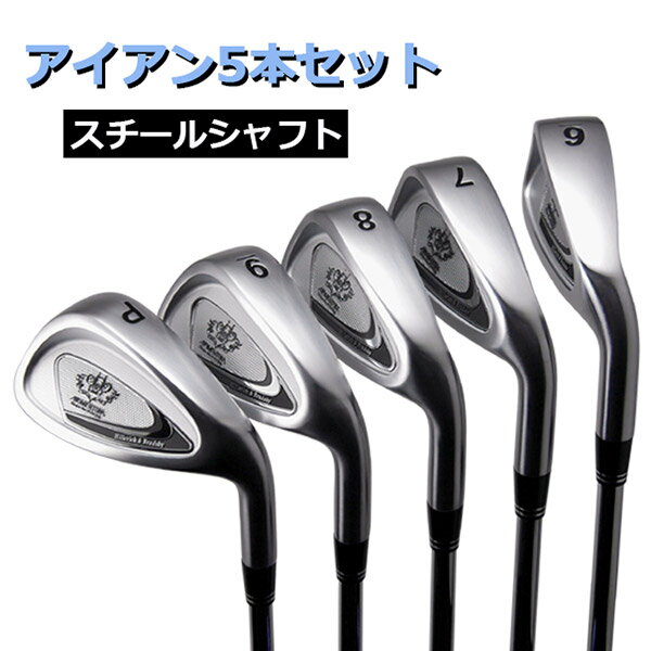 アイアン 5本 セット (6I/7I/8I/9I/PW) スチール 軟鉄鋳造moGRset-ST-01