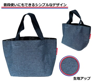 ゴルフ ラウンド ミニトートバッグ 内ポケット付き デニム風生地