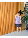 【SALE/20%OFF】【KIDS】フリルキャミセットSWIM LOWRYS FARM ローリーズファーム 水着・スイムグッズ 水着 ブラック パープル ホワ...