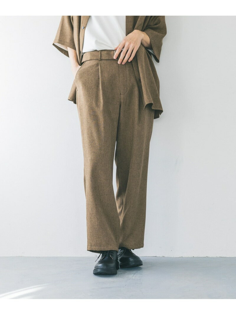 樂天商城 - 【SALE／50%OFF】【MENS】ホップサックステッチベルトパンツ LOWRYS FARM ローリーズファーム パンツ その他のパンツ ブラウン グレー【RBA_E】[Rakuten Fashion]
