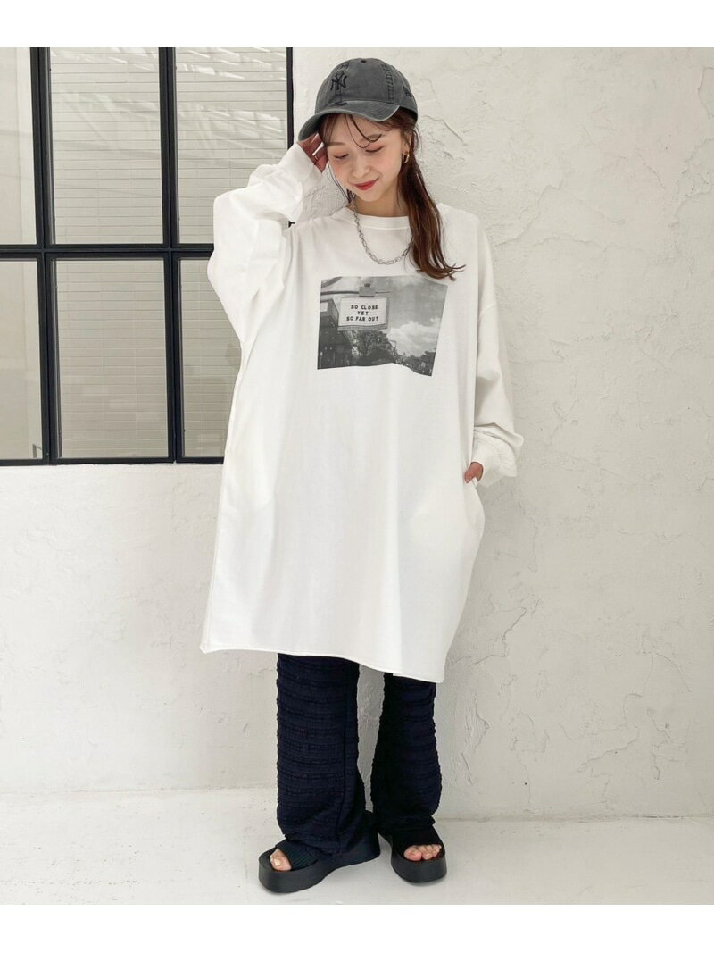 【SALE／20%OFF】アソートBIGミニワンピース LOWRYS FARM ローリーズファーム ワンピース・ドレス チュニック ホワイト ブラック グレー【RBA_E】【送料無料】[Rakuten Fashion]