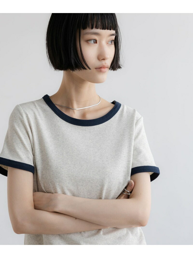 リンガーTEE LOWRYS FARM ローリーズファーム トップス カットソー・Tシャツ ブラウン グレー【先行予約】*【送料無料】[Rakuten Fashion]