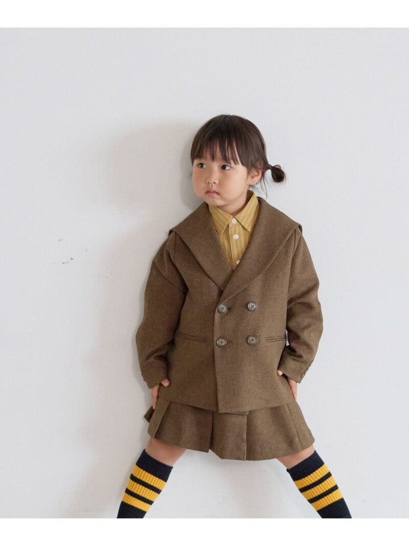 【SALE／20%OFF】ラナテックセーラージャケット LOWRYS FARM ローリーズファーム ジャケット・アウター テーラードジャケット・ブレザー ブラウン グレー【RBA_E】【送料無料】[Rakuten Fashion]