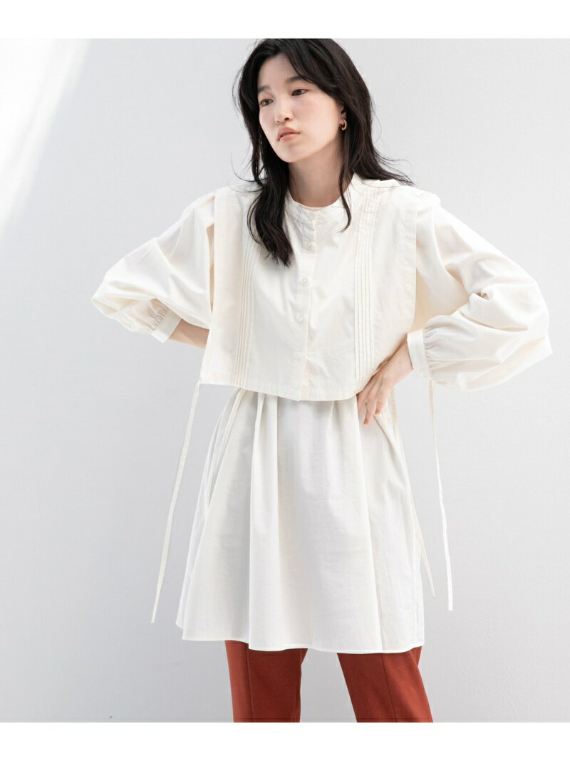 【SALE／57%OFF】ピンタックレイヤードBLLS LOWRYS FARM ローリーズファーム トップス シャツ・ブラウス ホワイト グリーン ブラック ブルー【RBA_E】[Rakuten Fashion]のサムネイル