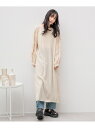 【SALE/50%OFF】ソデスリットリボンワンピース LOWRYS FARM ローリーズファーム ワンピース・ドレス ワンピース グレー ホワイト ピンク【R...