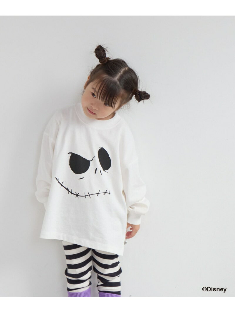 ナイトメアー・ビフォア・クリスマス/ロンTLS LOWRYS FARM ローリーズファーム トップス カットソー・Tシャツ ホワイト ブラック【先行予約】*【送料無料】[Rakuten Fashion]のサムネイル