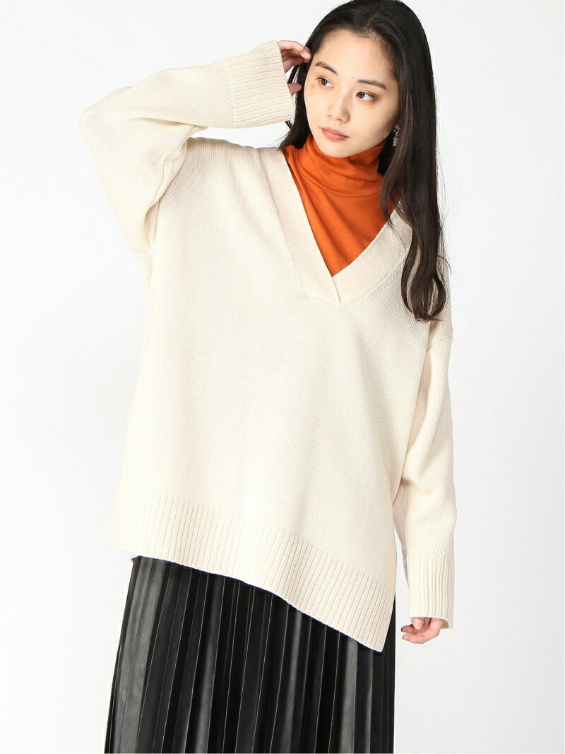 【SALE／66%OFF】5GVネックPOLS LOWRYS FARM ローリーズファーム トップス ニット ベージュ ブラック イエロー【RBA_E】[Rakuten Fashion]のサムネイル
