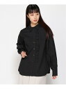 【SALE／50 OFF】(W)オックスフリルシャツLS LOWRYS FARM ローリーズファーム トップス シャツ ブラウス ブラック ブルー ホワイト【RBA_E】 Rakuten Fashion