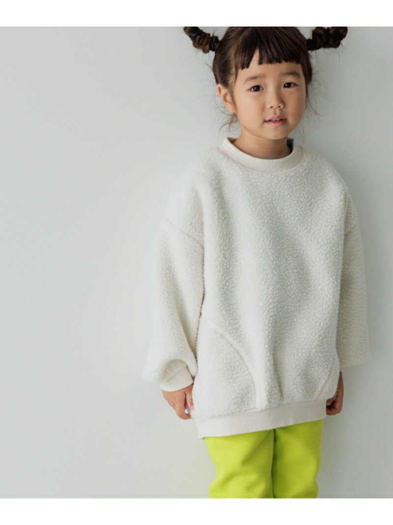 【SALE／30%OFF】(K)K/ボアクルーPOLS LOWRYS FARM ローリーズファーム トップス その他のトップス ベージュ パープル ブラック【RBA_E】[Rakuten Fashion]のサムネイル
