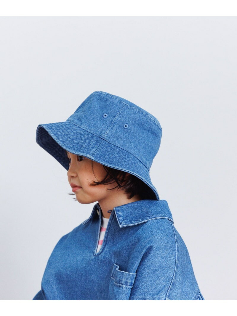 ウォッシュバケットHAT LOWRYS FARM ローリーズファーム 帽子 ハット ブルー ホワイト ブラック[Rakuten Fashion]