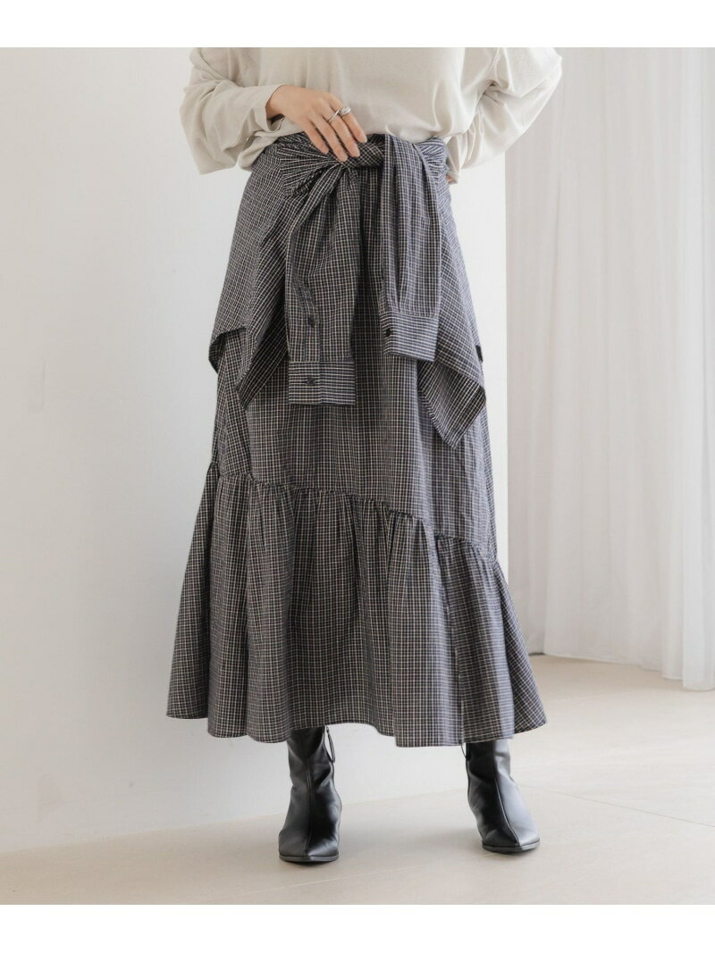 シャツライクティアードスカートLO...