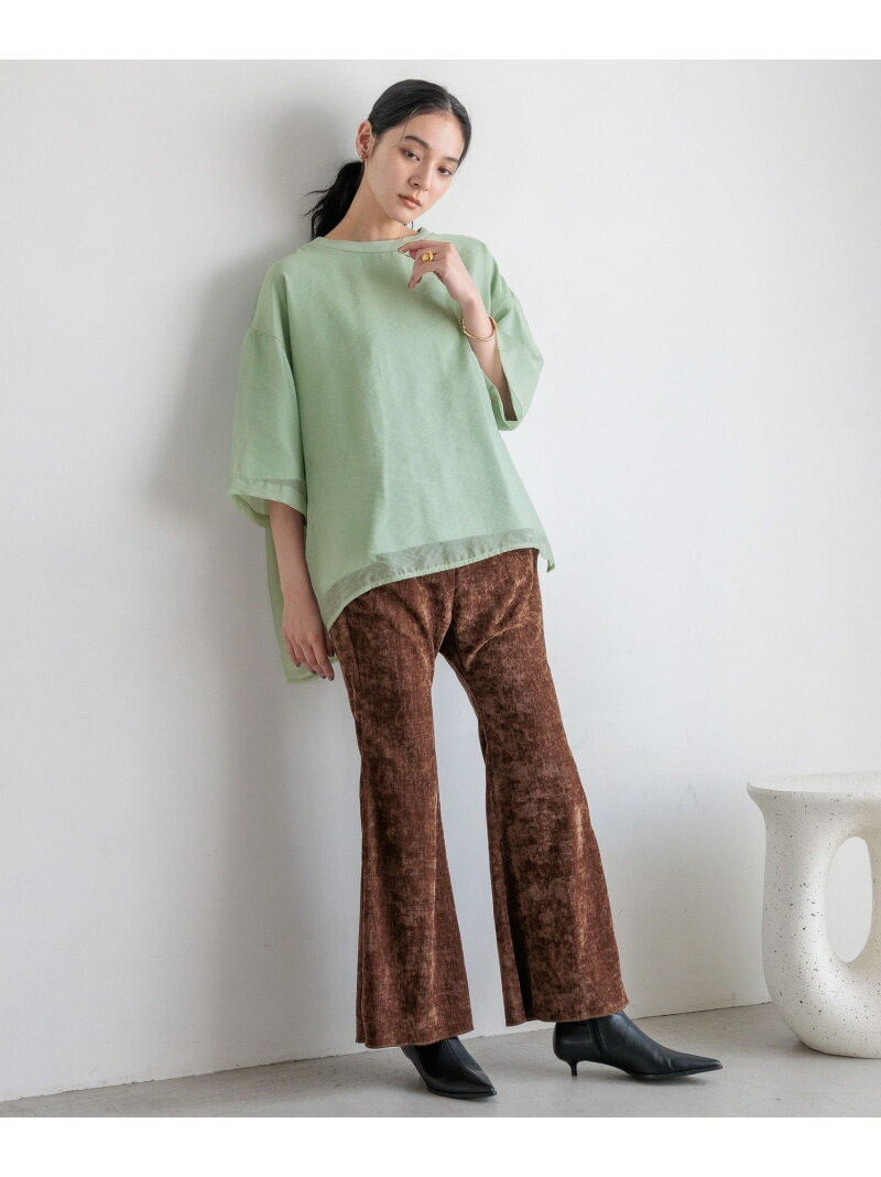 樂天商城 - 【SALE／20%OFF】シアーレイヤードプルオーバー LOWRYS FARM ローリーズファーム トップス カットソー・Tシャツ ブラック ホワイト【RBA_E】[Rakuten Fashion]