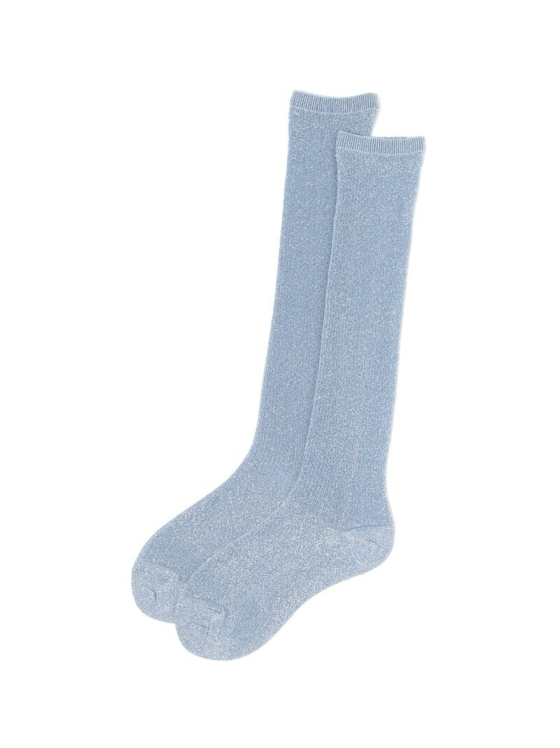 【SALE／37%OFF】ラメリブシアーハイソックス LOWRYS FARM ローリーズファーム 靴下・レッグウェア 靴下 ブルー シルバー ブラック【RBA_E】[Rakuten Fashion]