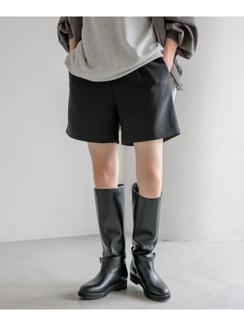 ウールライクショートパンツ LOWRYS FARM ローリーズファーム パンツ その他のパンツ グレー ブラウン ホワイト ブラック【送料無料】[Rakuten Fashion]