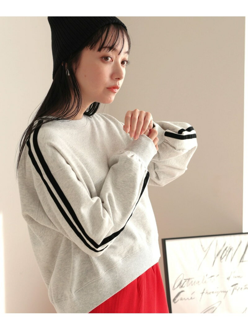 ラインウラケプルオーバーロングスリーブ LOWRYS FARM ローリーズファーム トップス スウェット・トレーナー グレー ホワイト ブルー【送料無料】[Rakuten Fashion]のサムネイル