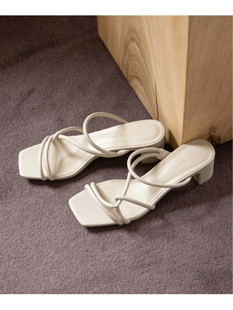 ラインクロスヒールサンダル LOWRYS FARM ローリーズファーム シューズ・靴 サンダル ホワイト オレンジ グリーン ブラック【送料無料】[Rakuten Fashion]のサムネイル