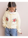 【SALE/20%OFF】クロスステッチフラワーカーディガン LOWRYS FARM ローリーズファーム トップス カーディガン ブラック イエロー【RBA_E...