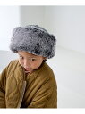 【SALE/20%OFF】FLファーCAP LOWRYS FARM ローリーズファーム 帽子 ハット ブラウン ブラック【RBA_E】[Rakuten Fash...