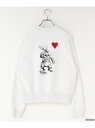 【SALE/30%OFF】ALICE/コンパクトウラケLS LOWRYS FARM ローリーズファーム トップス スウェット・トレーナー ピンク ホワイト【RB...