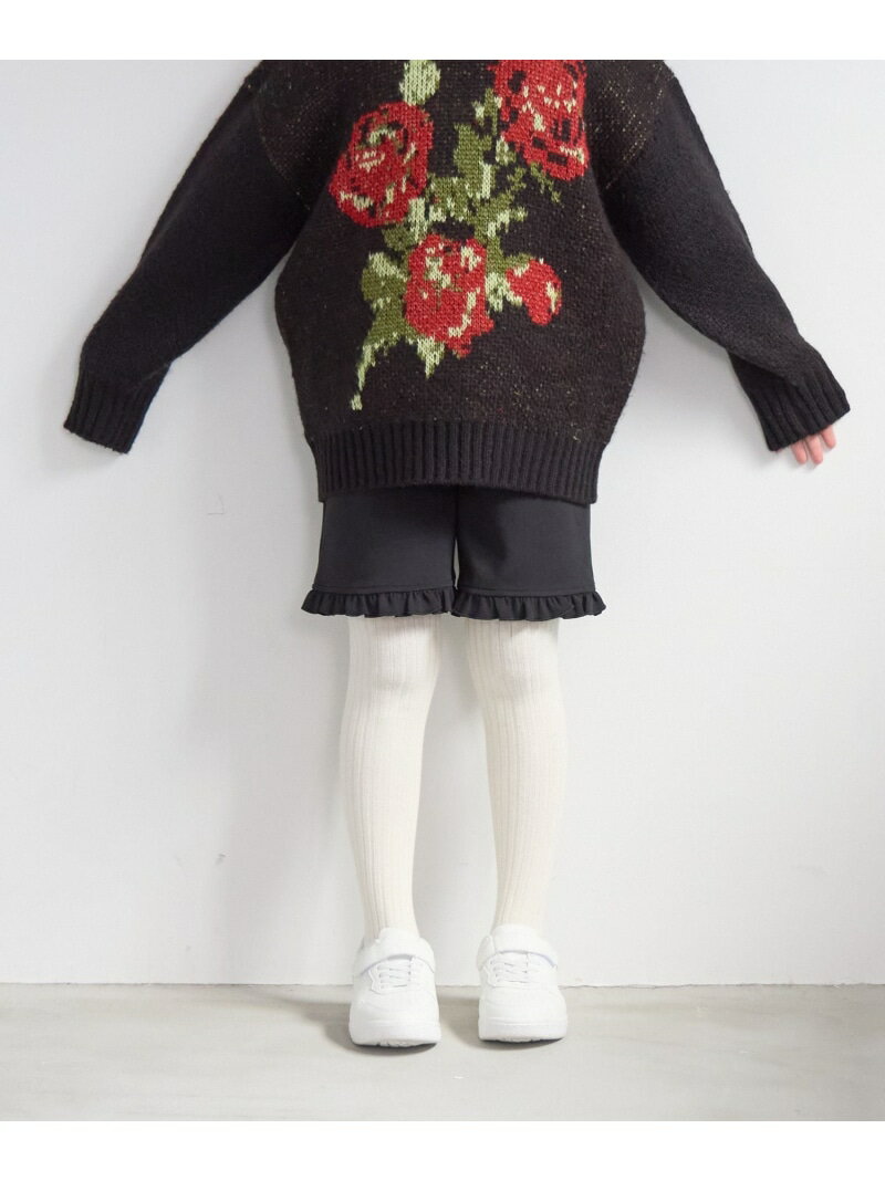 【SALE／20%OFF】フリルショートパンツ LOWRYS FARM ローリーズファーム 靴下・レッグウェア レギンス・スパッツ ブラック ホワイト ピンク【RBA_E】[Rakuten Fashion](4)