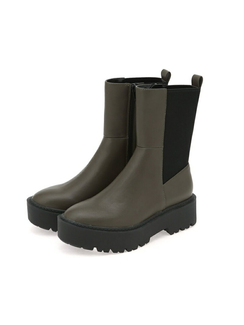 【SALE／60%OFF】バックゴアブーツ LOWRYS FARM ローリーズファーム シューズ・靴 ブーツ カーキ ブラック【RBA_E】[Rakuten Fashion]のサムネイル